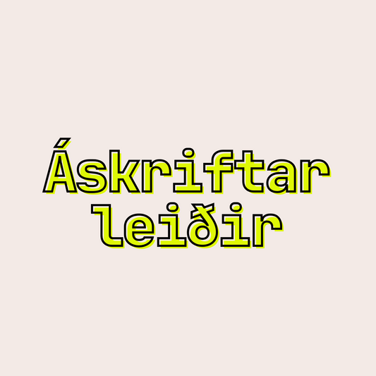 Áskriftarkort #1
