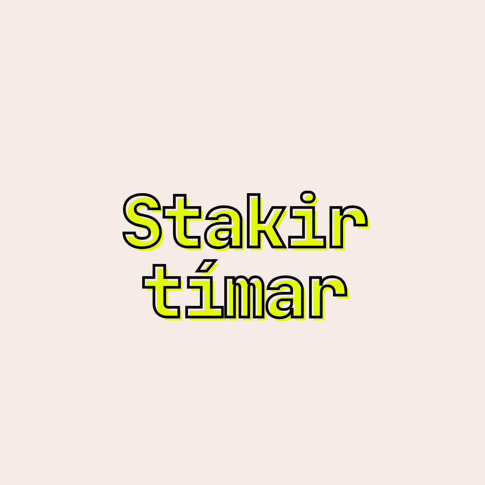 Stakir tímar
