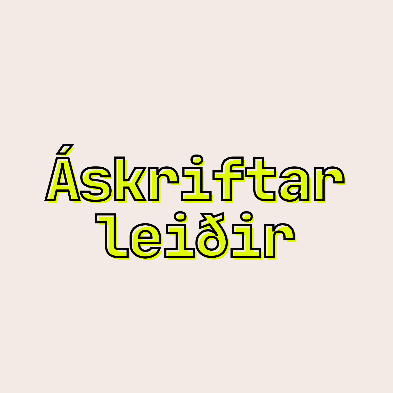 Áskriftarkort #2