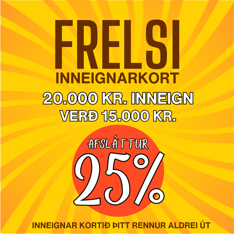 Frelsi - Prepaid Credit - ISK 20.000