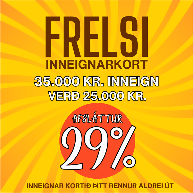 Frelsi - Prepaid Credit - ISK 35.000