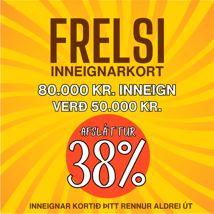 Frelsi - Prepaid Credit - ISK 80.000