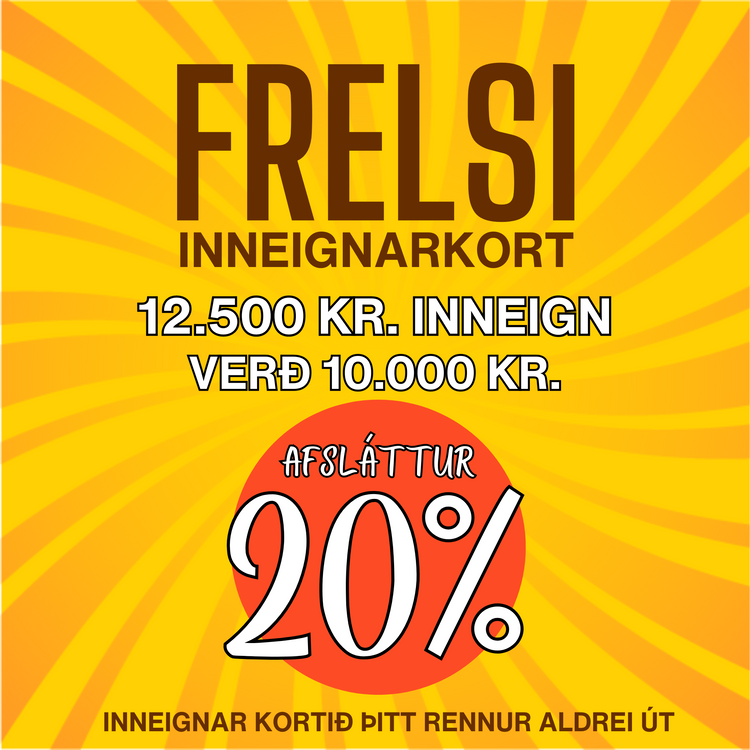 Frelsi - Prepaid Credit - ISK 12.500